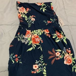 Flower print jumper with pockets